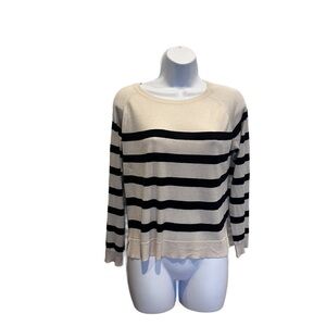 Zara lightweight striped sweater
Black and Cream Size Small